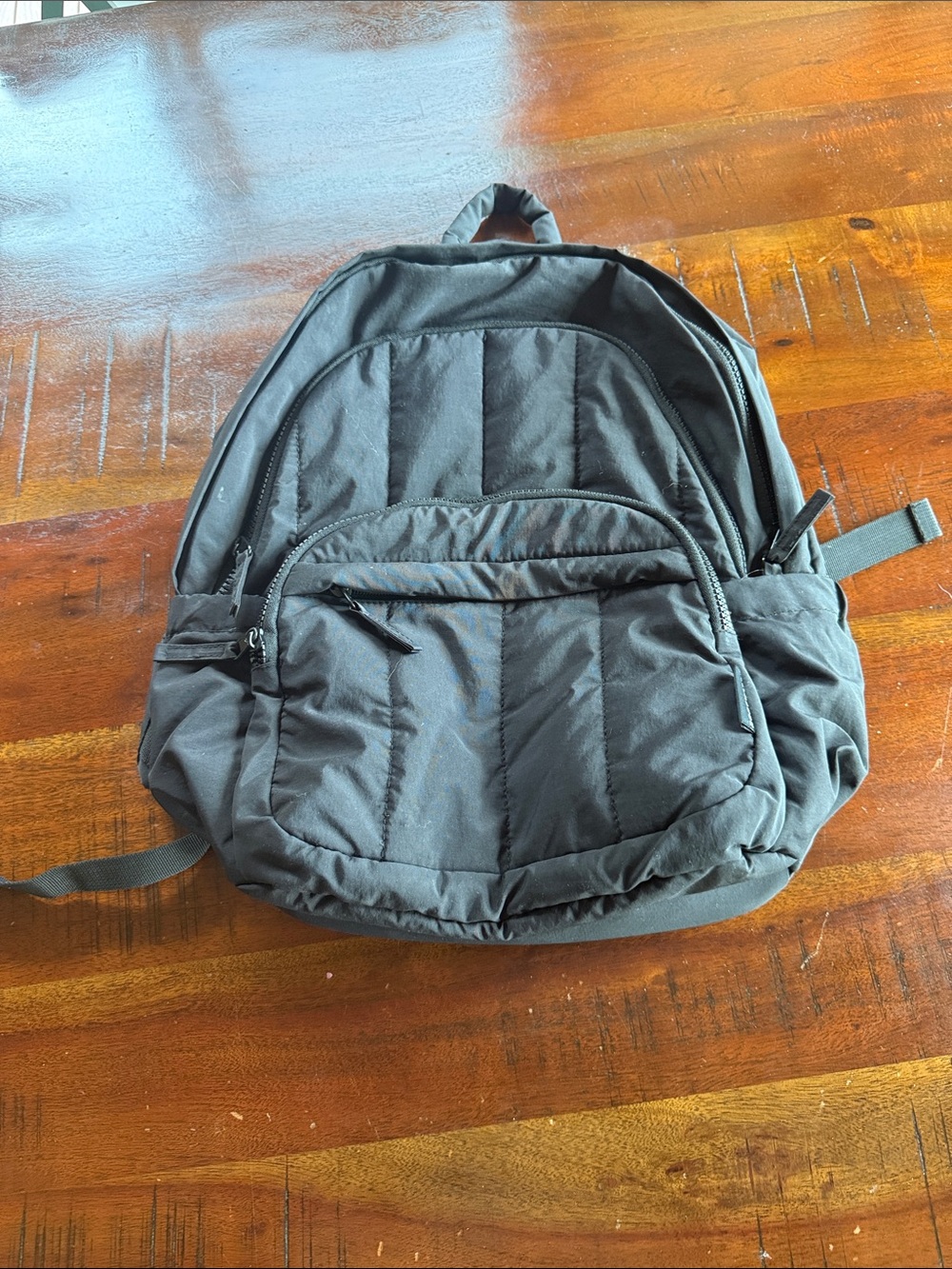 Black Quilted Backpack